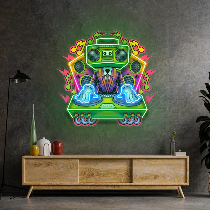 Elektro DJ Neon Art – UV Baskı – Neon Led Tabela