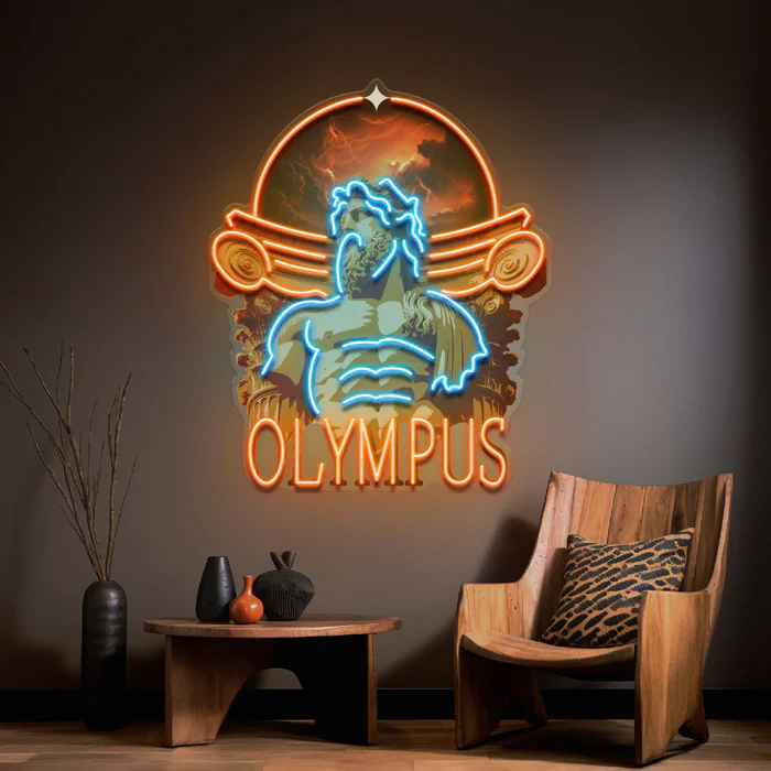 Olympus Collapse Art LED Neon Tabela Pop Art