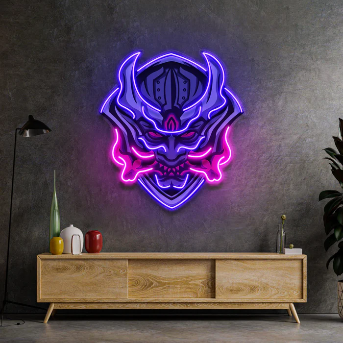 Canavar Neon Art – UV Baskı – Neon Led Tabela
