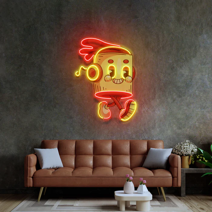 Çizgi Film Neon Art – UV Baskı – Neon Led Tabela