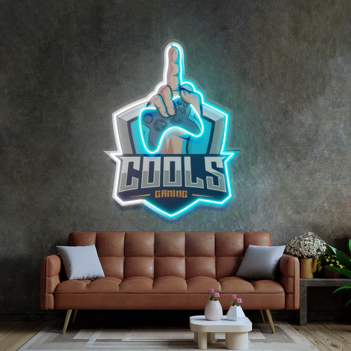 Cools Gaming Neon Art – UV Baskı – Neon Led Tabela