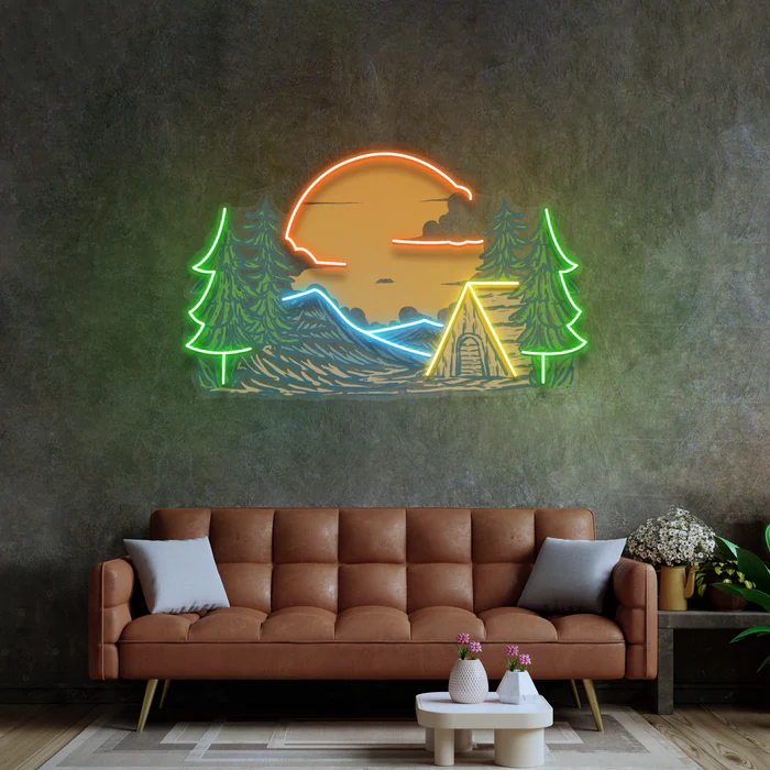 Kış Rahatlaması Neon Art – UV Baskı – Neon Led Tabela