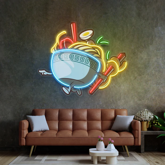 Ramen Kasesi Neon Art – UV Baskı – Neon Led Tabela