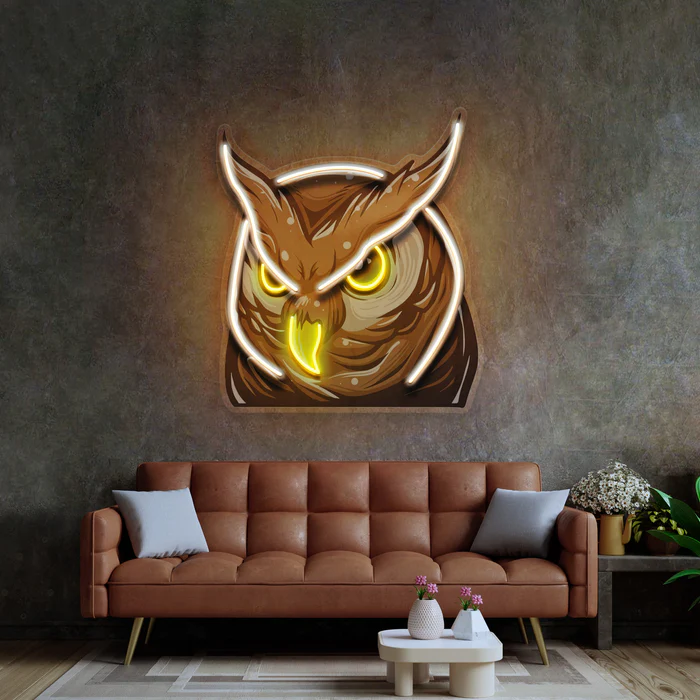 Baykuş Neon Art – UV Baskı – Neon Led Tabela