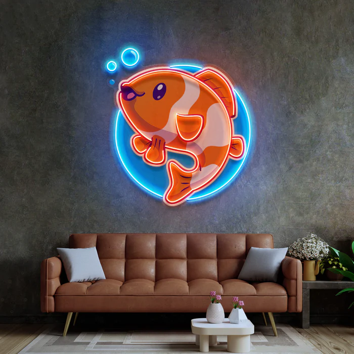 Balık Nemo Neon Art – UV Baskı – Neon Led Tabela