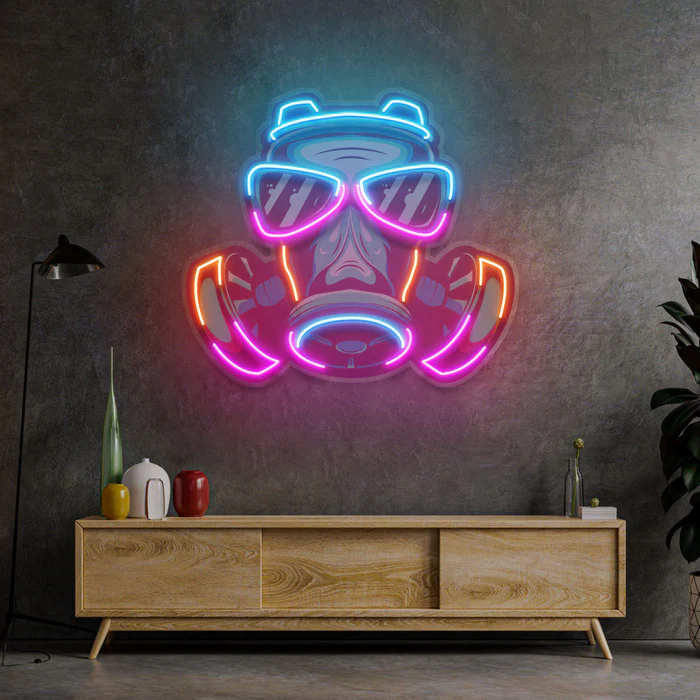 Maske Neon Art – UV Baskı – Neon Led Tabela