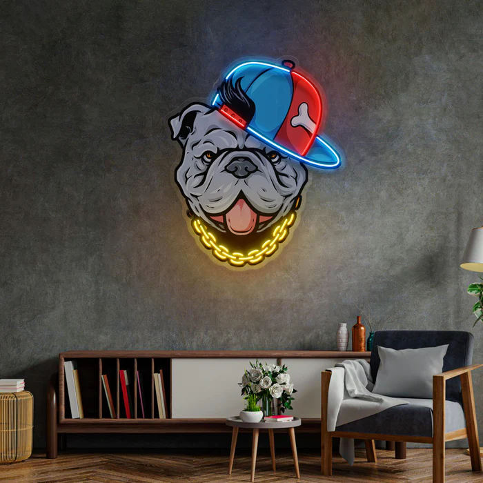 Bulldog Neon Art – UV Baskı – Neon Led Tabela