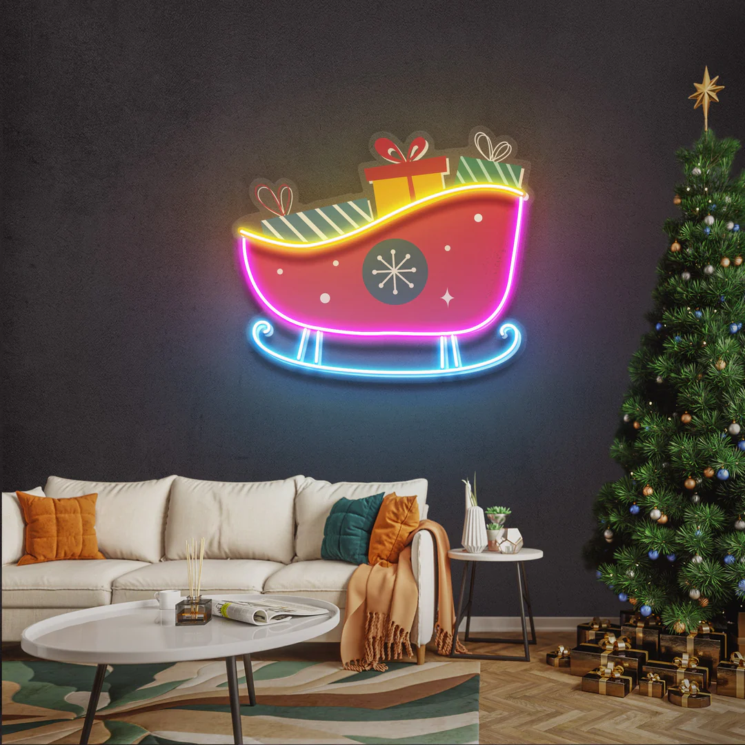 Hediyeli Kızak Neon Led Tabela