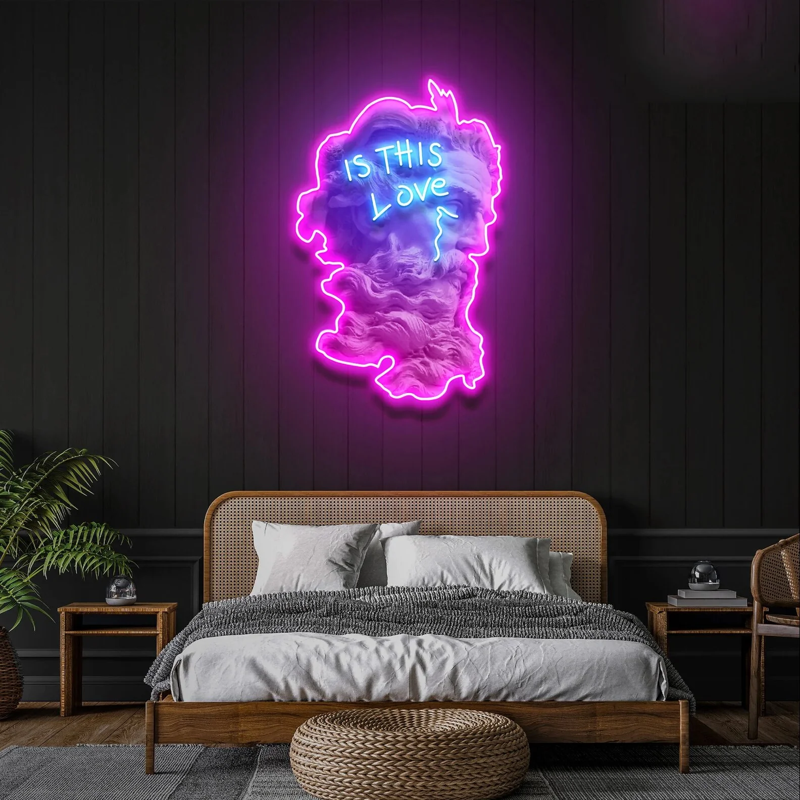 Is This Love Neon Art – UV Baskı – Neon Led Tabela