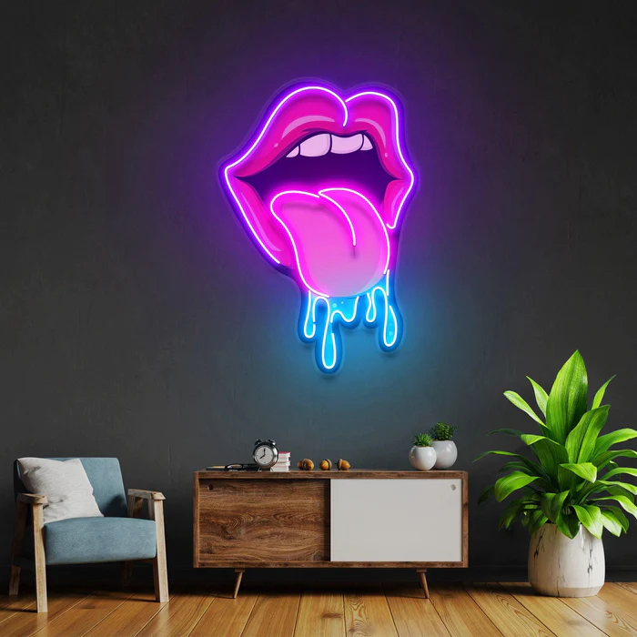 Ağız Neon Art – UV Baskı – Neon Led Tabela