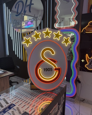 Galatasaray Neon LED Işık Tabela 80x60 cm