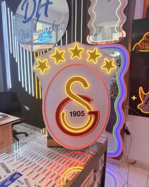 Galatasaray Neon LED Işık Tabela 80x60 cm