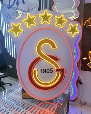 Galatasaray Neon LED Işık Tabela 80x60 cm