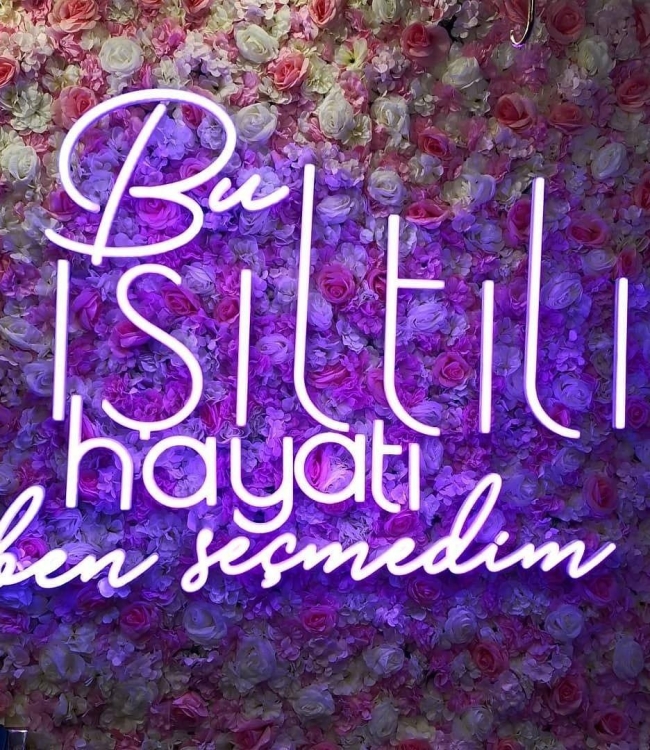 Bu Işıltılı Hayatı Ben Seçmedim Neon Led Tabela