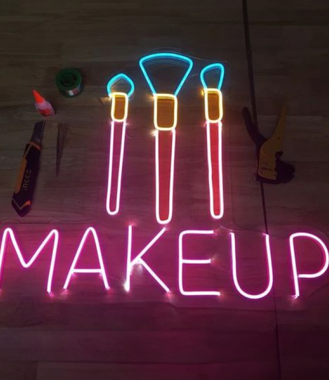 Neon Led Makyaj Tabelası 60 cm