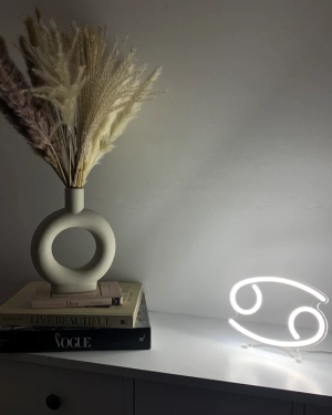 Yengeç Burcu Neon Led Tabela Dekoratif Aydınlatma
