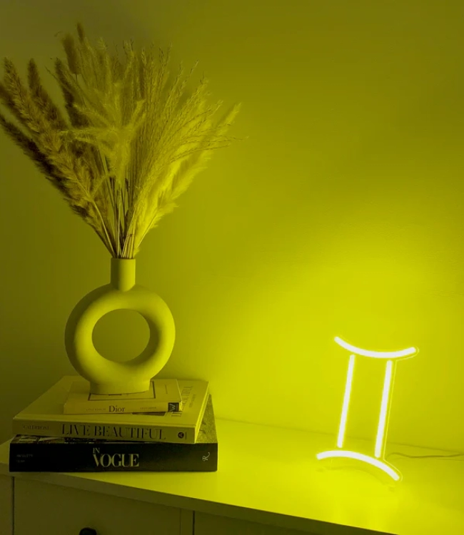 İkizler Burcu Neon Led Tabela 40 cm