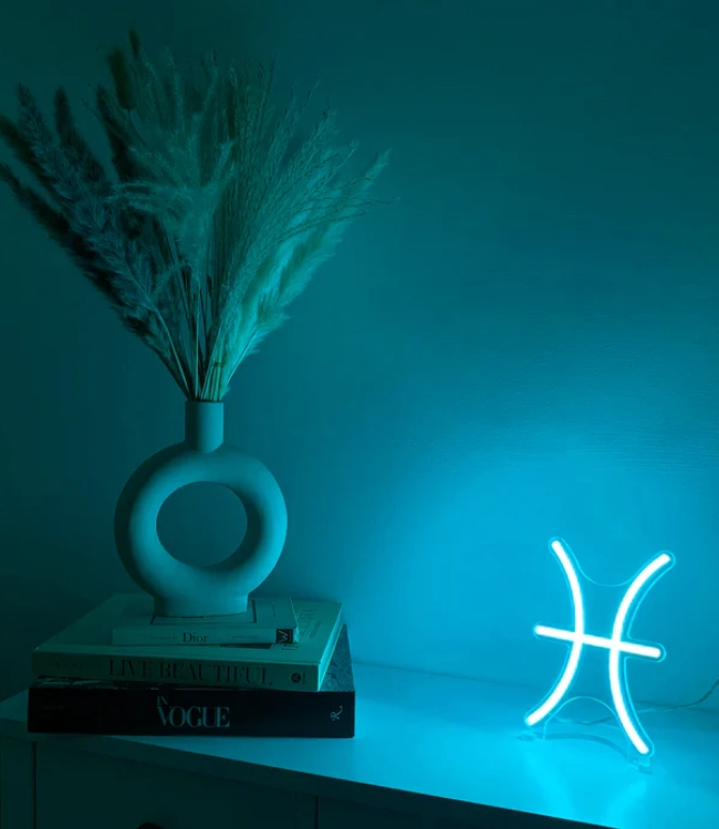 Balık Burcu Neon Led Tabela 40 CM