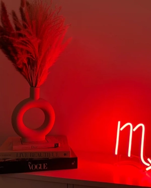 Akrep Burcu Neon Led Tabela Dekoratif Aydınlatma