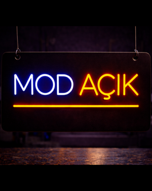 MOD AÇIK Neon LED Dekoratif Tabela 60x30 cm