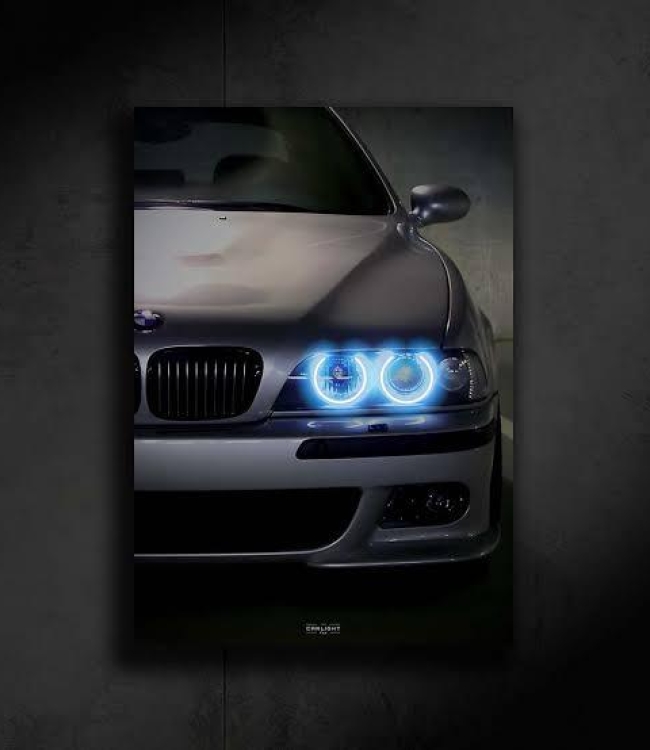 Özel Tasarım Araba Neon LED Dekor 50x70 cm