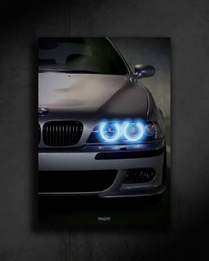 Özel Tasarım Araba Neon LED Dekor 50x70 cm