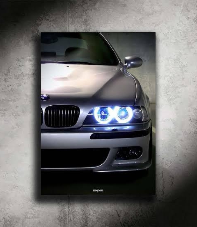 Kişiye Özel Araba Neon LED Duvar Tasarımı 50x70 cm