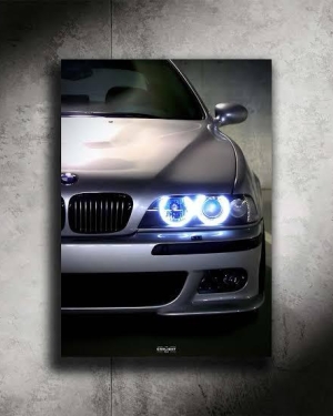 Kişiye Özel Araba Neon LED Duvar Tasarımı 50x70 cm