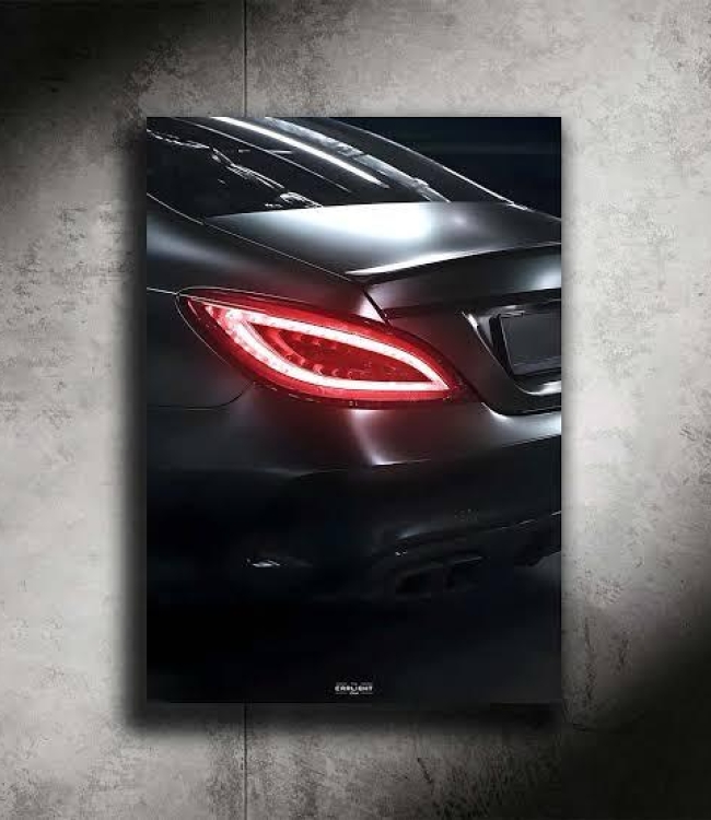 Kişiye Özel Araba Neon LED Duvar Tasarımı 50x70 cm